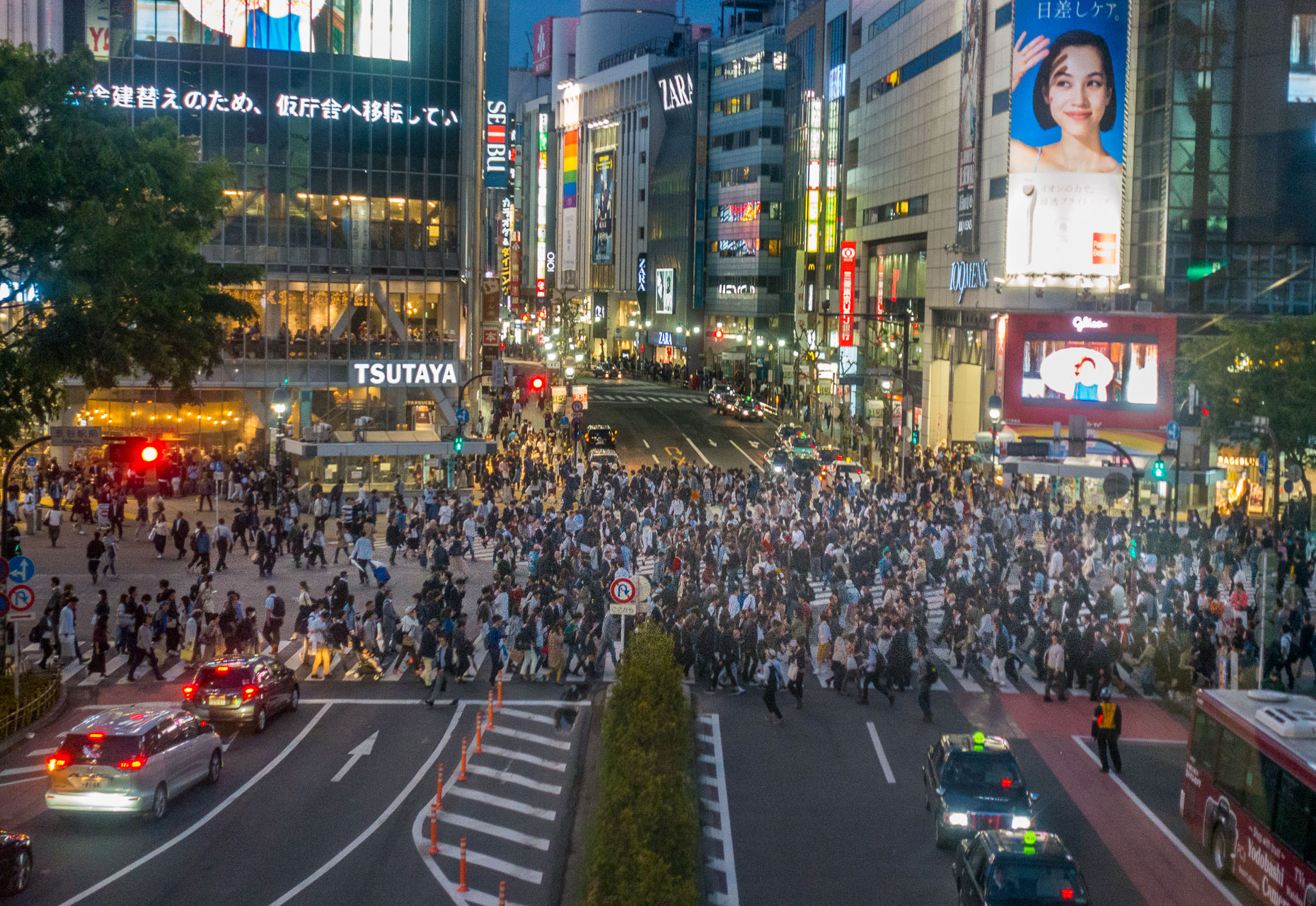 Shibuya Crossing, Tokyo 2017